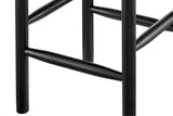 NNEKG Set of 2 Amber Counter Stool (Black Black)