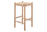 NNEKGE Set of 2 Amber Counter Stool (Oak Natural)