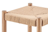 NNEKGE Set of 2 Amber Counter Stool (Oak Natural)