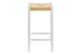 NNEKGE Set of 2 Amber Counter Stool (White Natural)
