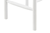 NNEKGE Set of 2 Amber Counter Stool (White Natural)