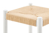 NNEKGE Set of 2 Amber Counter Stool (White Natural)