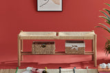 NNEKGE Amber Bench Stool Large (Oak Natural)