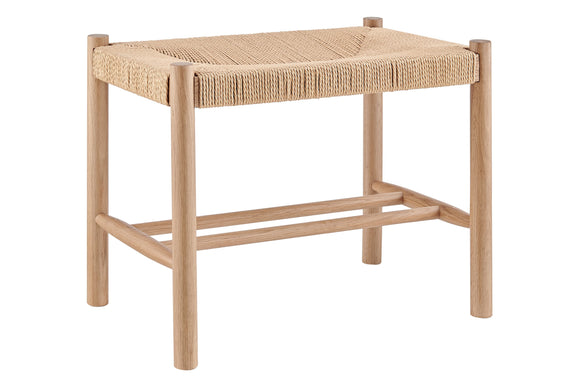 NNEKGE Amber Bench Stool Small (Oak Natural)