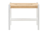 NNEKGE Amber Bench Stool Small (White Natural)