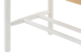 NNEKGE Amber Bench Stool Small (White Natural)