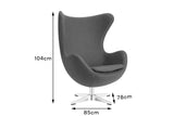 NNEKG Arne Jacobsen Egg Chair Replica (Grey)