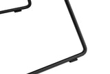 NNEKGE Set of 2 Bertoia Molded Shell Side Chair Replica (Black)