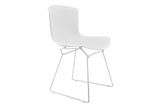 NNEKGE Set of 2 Bertoia Molded Shell Side Chair Replica (White)