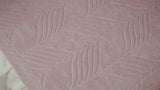 NNEKG Matt Blatt 7 Piece Brianca Textured Turkish Cotton Towel Set (Rose)
