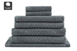 NNEKG Matt Blatt 7 Piece Brianca Textured Turkish Cotton Towel Set (Dove)
