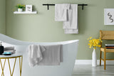 NNEKG Matt Blatt 7 Piece Brianca Textured Turkish Cotton Towel Set (White)