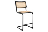 NNEKG Marcel Breuer Cesca Chair Replica Set of 2 Counter Stool (Black Rattan)