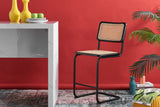 NNEKG Marcel Breuer Cesca Chair Replica Set of 2 Counter Stool (Black Rattan)