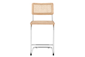 NNEKG Marcel Breuer Cesca Chair Replica Set of 2 Counter Stool (Natural Rattan)