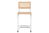 NNEKG Marcel Breuer Cesca Chair Replica Set of 2 Counter Stool (Natural Rattan)