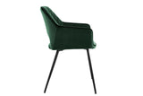 NNEKG Matt Blatt Set of 2 Dublin Dining Armchairs (Dark Green)