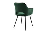 NNEKG Matt Blatt Set of 2 Dublin Dining Armchairs (Dark Green)