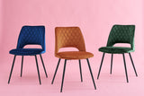 NNEKG Matt Blatt Set of 2 Dublin Armchairs (Dark Blue)