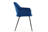 NNEKG Matt Blatt Set of 2 Dublin Armchairs (Dark Blue)