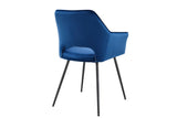 NNEKG Matt Blatt Set of 2 Dublin Armchairs (Dark Blue)