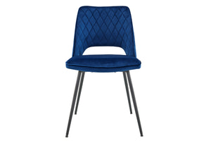 NNEKG Set of 2 Dublin Dining Chairs (Dark Blue)