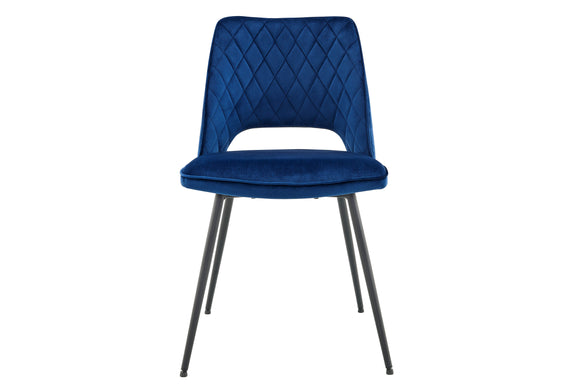NNEKG Set of 2 Dublin Dining Chairs (Dark Blue)
