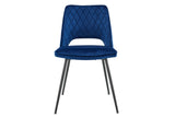 NNEKG Set of 2 Dublin Dining Chairs (Dark Blue)