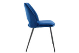 NNEKG Set of 2 Dublin Dining Chairs (Dark Blue)