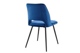 NNEKG Set of 2 Dublin Dining Chairs (Dark Blue)