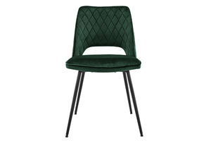NNEKG Matt Blatt Set of 2 Dublin Dining Chairs (Dark Green)
