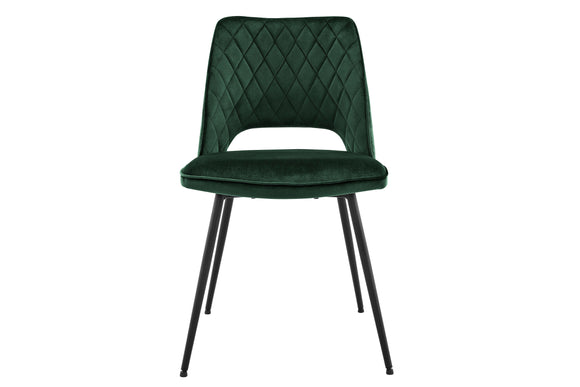 NNEKG Matt Blatt Set of 2 Dublin Dining Chairs (Dark Green)