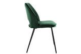 NNEKG Matt Blatt Set of 2 Dublin Dining Chairs (Dark Green)