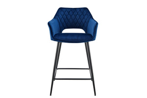 NNEKG Matt Blatt Set of 2 Dublin Stools (Dark Blue)