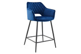 NNEKG Matt Blatt Set of 2 Dublin Stools (Dark Blue)