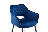 NNEKG Matt Blatt Set of 2 Dublin Stools (Dark Blue)