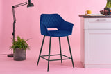 NNEKG Matt Blatt Set of 2 Dublin Stools (Dark Blue)