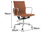 NNEKGE Replica Eames Group Standard Aluminium Low Back Office Chair