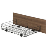 NNEDSZ 2x Trundle Drawers for Metal Bed Frame Storage with Wheels Balck & Walnut