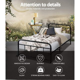 NNEDSZ LEO Metal Bed Frame - Single (Black)