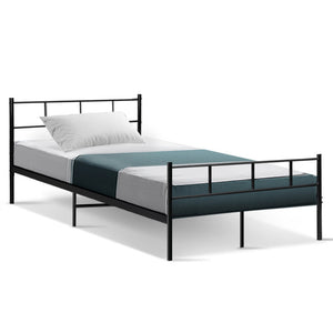 NNEDSZ Metal Bed Frame King Single Size Platform Foundation Mattress Base SOL