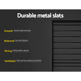 NNEDSZ Metal Bed Frame Single Size Platform Foundation Mattress Base SOL Black