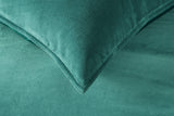 NNEKG Matt Blatt Eden Cotton Velvet Quilt Cover Set (Teal Double)