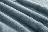 NNEKGE Delmar Faux Fur Throw (Storm 180cm x 200cm)