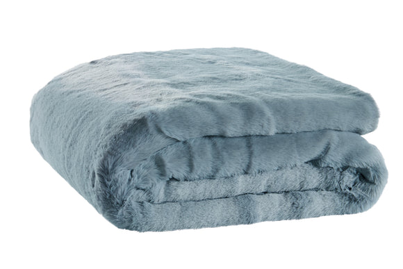 NNEKGE Delmar Faux Fur Throw (Storm 180cm x 200cm)