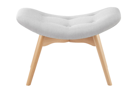 NNEKG Featherstone Contour Ottoman Replica (Grey)