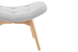 NNEKG Featherstone Contour Ottoman Replica (Grey)