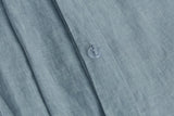 NNEKG Gabriel French Linen Chambray Quilt Cover Set (Blue Double)