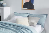 NNEKG Gabriel French Linen Chambray Quilt Cover Set (Blue Double)
