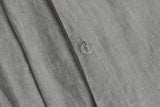 NNEKG Gabriel French Linen Chambray Quilt Cover Set (Grey Double)
